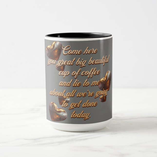 "Come here..." Customisable Mug (Center)