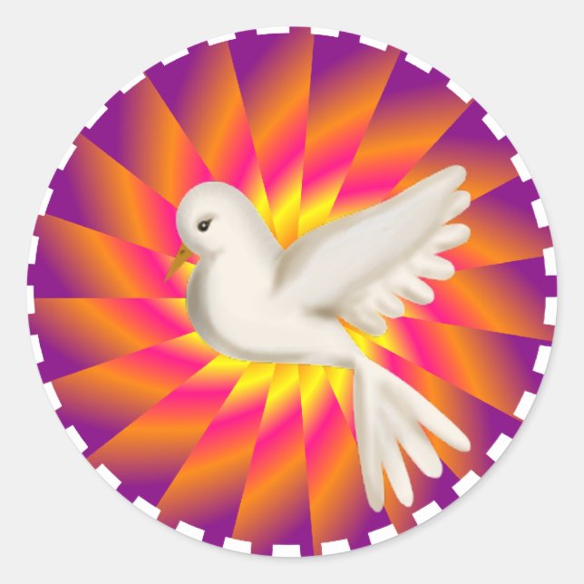 Come Holy Ghost, Creator Blest.... Classic Round Sticker (Front)