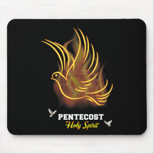 Come Holy Spirit Dove Cross Christian Jesus Pentec Mouse Mat