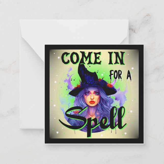 Come in for a Spell _ Halloween   Card (Front)
