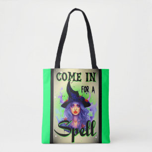 Come in for a Spell _ Halloween Tote Bag