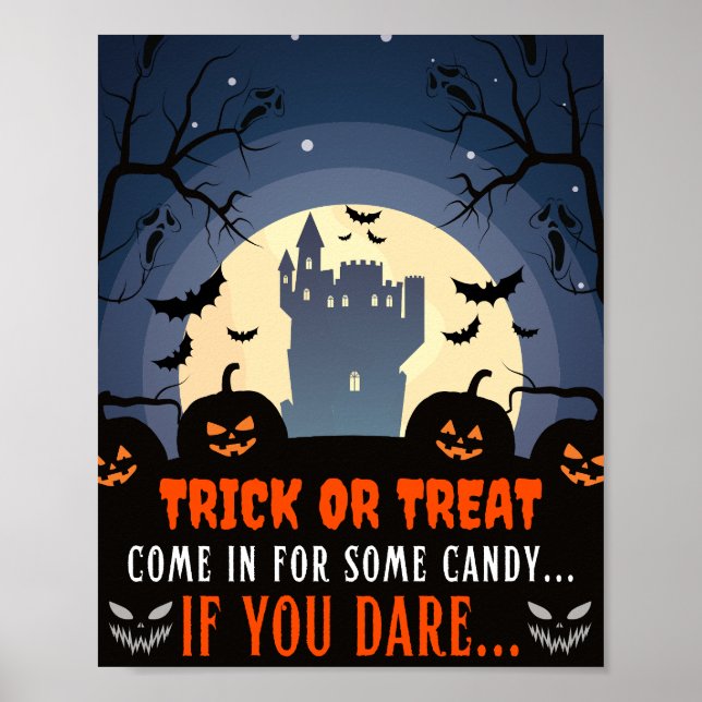Come in for Some Candy Spooky Halloween Welcome Poster (Front)