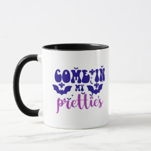 Come in My Pretties Bats Ghosts Halloween Mug
