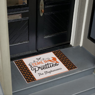 Come In My Pretties Personalised Halloween Witch Doormat