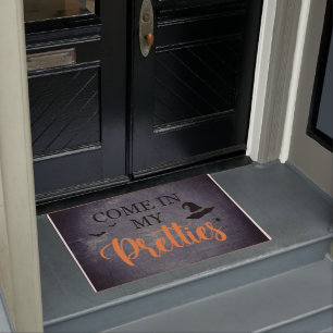 Come In my Pretties Spooky Halloween Witches Party Doormat