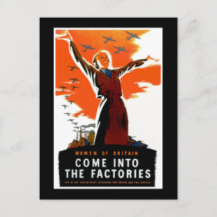 Come Into The Factories Postcard