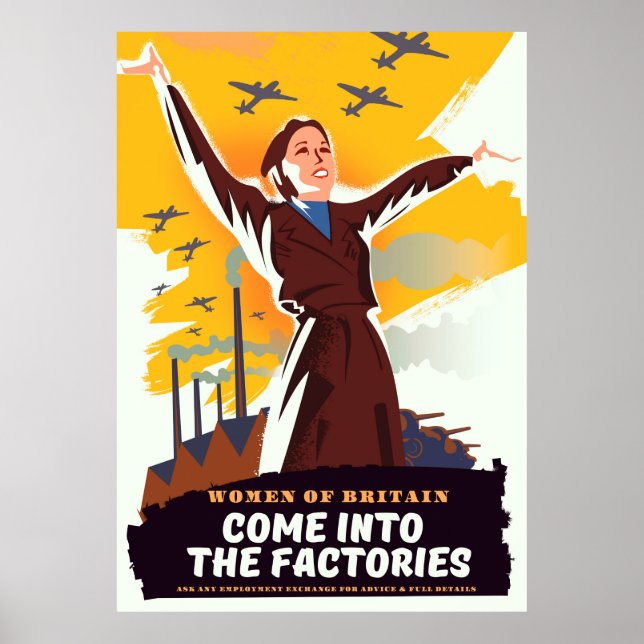 Come into the Factories Poster (Front)