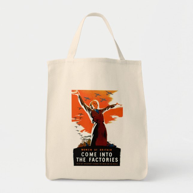Come Into The Factories Tote Bag (Front)