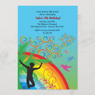 Come Jump Birthday Party Invitation