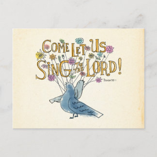 Come Let Us Sing to the Lord Postcard
