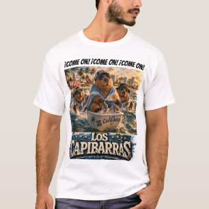 Come On Capybaras t-shirt full of enthusiasm 