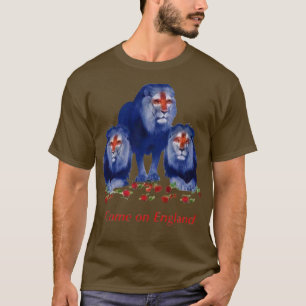 Come On England 3 lions T-Shirt
