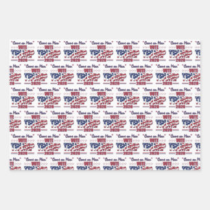 Come on Man - Vote Trump 2020 Wrapping Paper Sheet