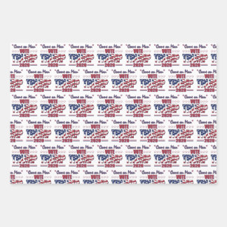 Come on Man - Vote Trump 2020 Wrapping Paper Sheet