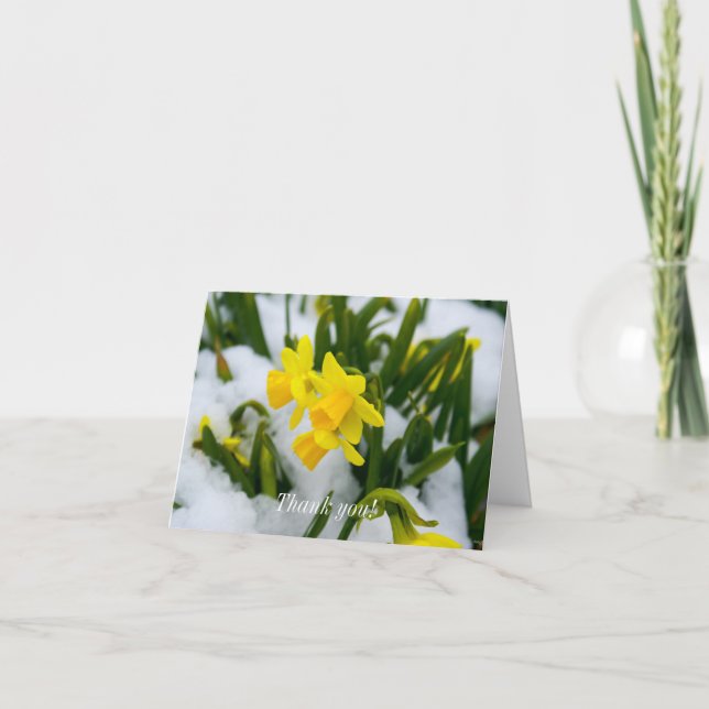 Come On Spring Time Thank You Card (Front)