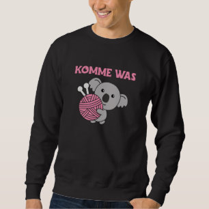 Come On What Wool Knit Cute Koala With Wool Sweatshirt
