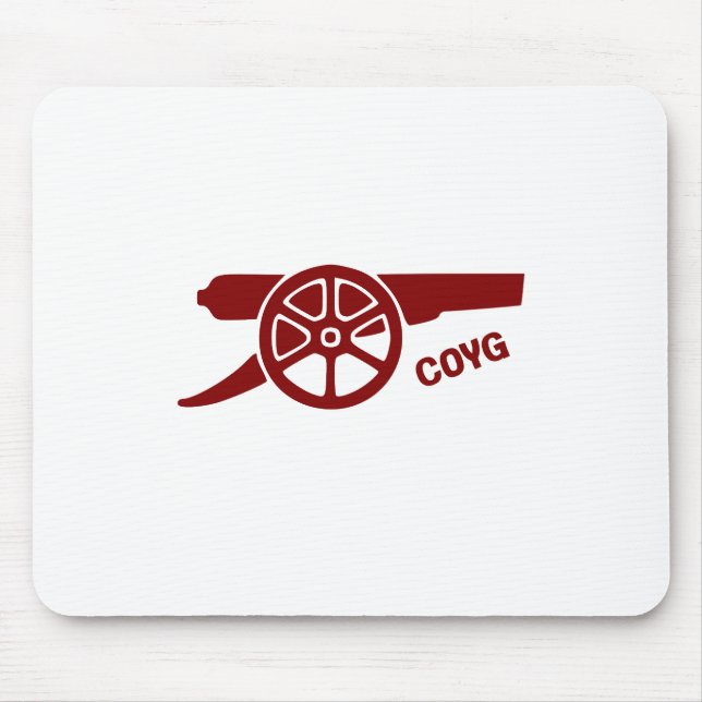 Come On You Gunners COYG Mouse Mat (Front)