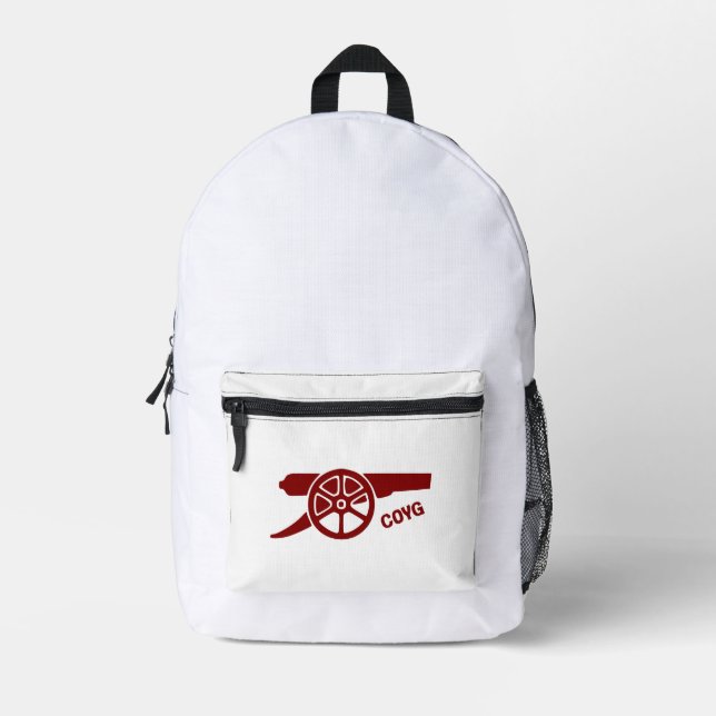 Come On You Gunners COYG Printed Backpack (Front)