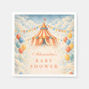 Come One Come All Circus Baby Shower Napkin