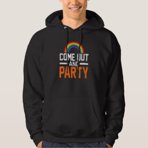 Come Out And Party Transgender Queer Lgbtq Love Eq Hoodie
