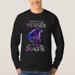 Come Over Welsh Side Dragon Dragon Kids T-Shirt