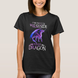 Come Over Welsh Side Dragon Dragon Kids T-Shirt