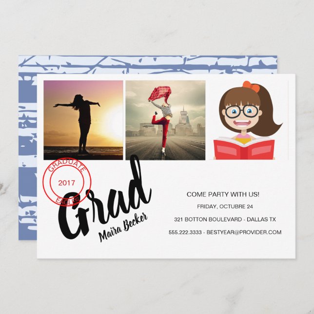 Come party with us! invitation (Front/Back)