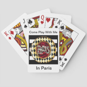 Come Play  With Me In Paris, altered art card deck