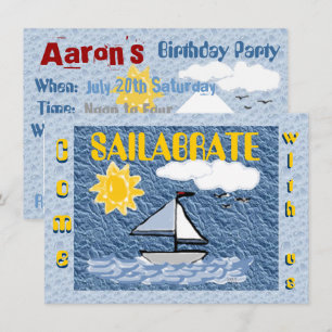 Come Sailabrate Birthday Invitation