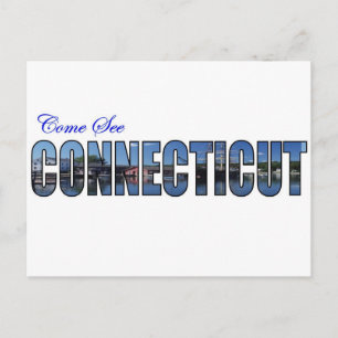 Come See Connecticut Postcard