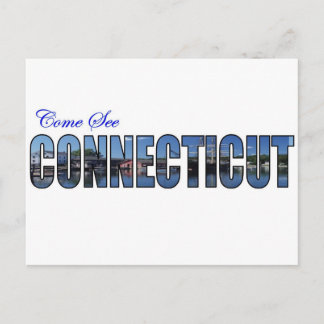 Come See Connecticut Postcard