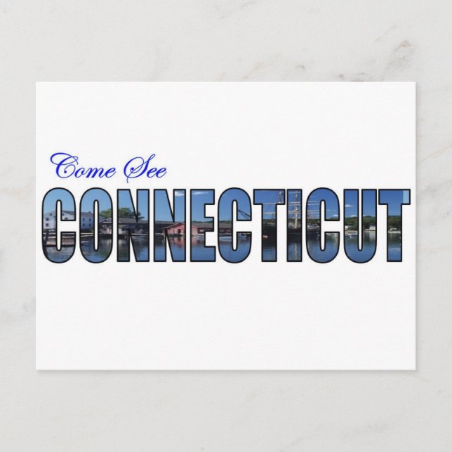 Come See Connecticut Postcard (Front)
