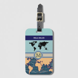 come see the world luggage tag