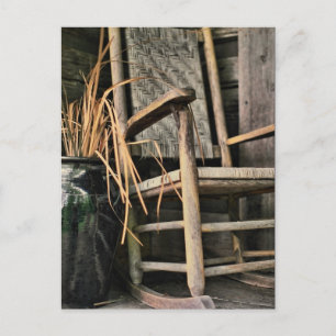 Come Set A Spell Rocking Chair Postcard