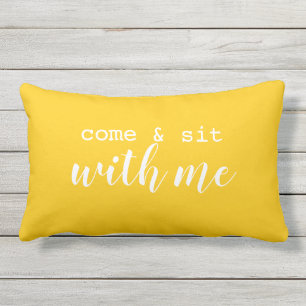 Come & sit with me lumbar pillow