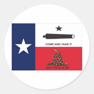 come take it classic round sticker