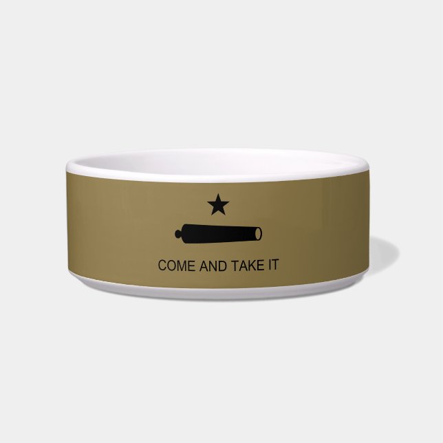 Come & Take It! Texas State battle Flag Bowl (Front)