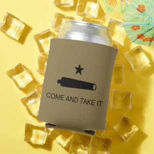Come & Take It! Texas State battle Flag Can Cooler