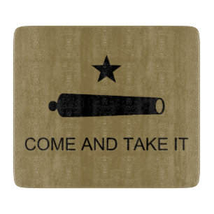 Come & Take It! Texas State battle Flag Cutting Board