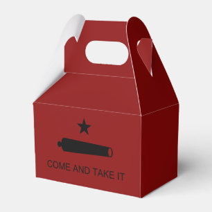 Come & Take It! Texas State battle Flag Favour Box