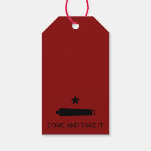 Come & Take It! Texas State battle Flag Gift Tags