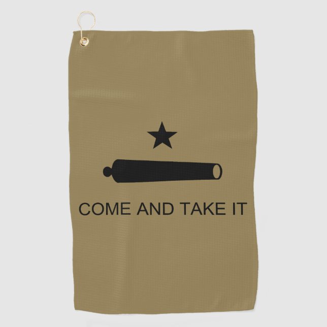 Come & Take It! Texas State battle Flag Golf Towel (Front)