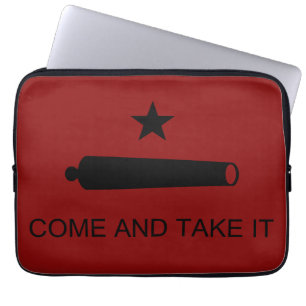 Come & Take It! Texas State battle Flag Laptop Sleeve