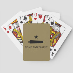 Come & Take It! Texas State battle Flag Playing Cards