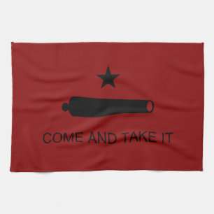 Come & Take It! Texas State battle Flag Tea Towel
