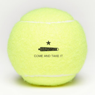 Come & Take It! Texas State battle Flag Tennis Balls