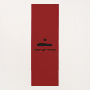 Come & Take It! Texas State battle Flag Yoga Mat