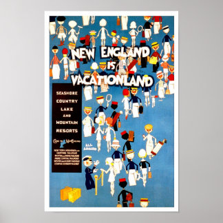 "Come To England" Vintage Retro Travel Poster