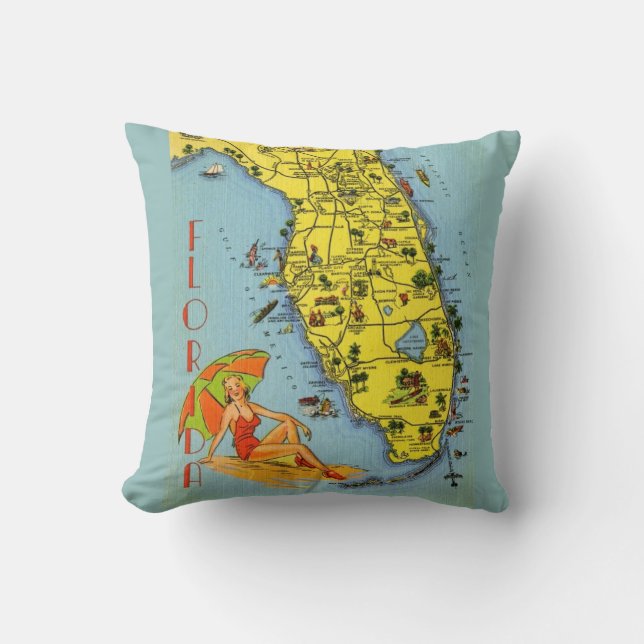 Come To Florida! Cushion (Front)