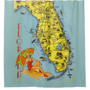 Come To Florida! Shower Curtain
